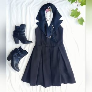 NIPON NIGHT Elegant Black Halter Dress, Tuxedo